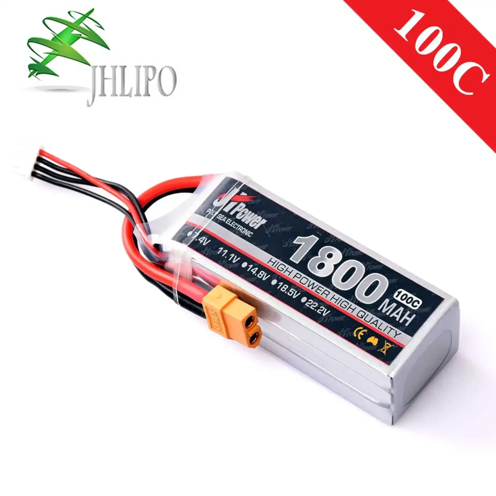 RC Lipo 2S 3S 4S 5S 6S 1800mAh RC LiPo Battery 7.4V 11.1V 14.8V 18.5V 22.2V 25C 35C 100C for Car Helicopter Boat RC Drone
RC Lipo 2S 3S 4S 5S 6S 1800mAh RC LiPo Battery 7.4V 11.1V 14.8V 18.5V 22.2V 25C 35C 100C for Car Helicopter Boat RC Drone