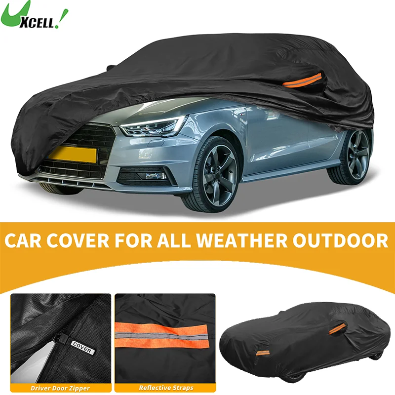 Uxcell Waterproof Car Cover All-Weather Universal Outdoor Auto Car Protection Right Side Zipper 210D-PU Black Fits for Sedan
Uxcell Waterproof Car Cover All-Weather Universal Outdoor Auto Car Protection Right Side Zipper 210D-PU Black Fits for Sedan