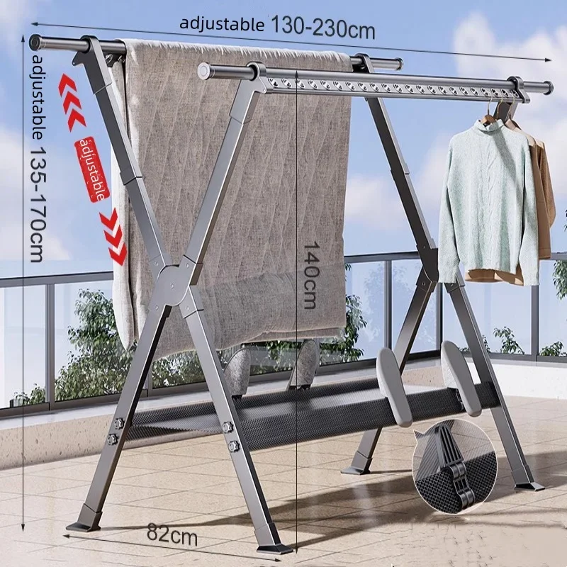 【From China】clothes drying rack floor folding clothes drying pole balcony telescopic indoor cooling rack home drying quilt artif
【From China】clothes drying rack floor folding clothes drying pole balcony telescopic indoor cooling rack home drying quilt artif