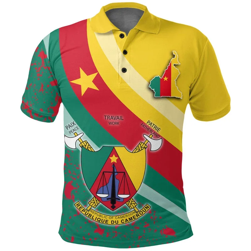 Vintage Men's Polo Shirt 3d Flag Of Cameroon Printed Men Clothing 2024 Daily Oversized Shirt Street Casual Fitness Running Tops
Vintage Men's Polo Shirt 3d Flag Of Cameroon Printed Men Clothing 2024 Daily Oversized Shirt Street Casual Fitness Running Tops
