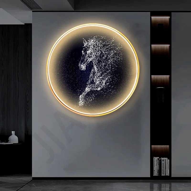 New LED Crystal Porcelain Rotundity Wall Lamp Indoor Decoration Living Room Corridor Restaurant Horse Home Decoration Wall Light
New LED Crystal Porcelain Rotundity Wall Lamp Indoor Decoration Living Room Corridor Restaurant Horse Home Decoration Wall Light
