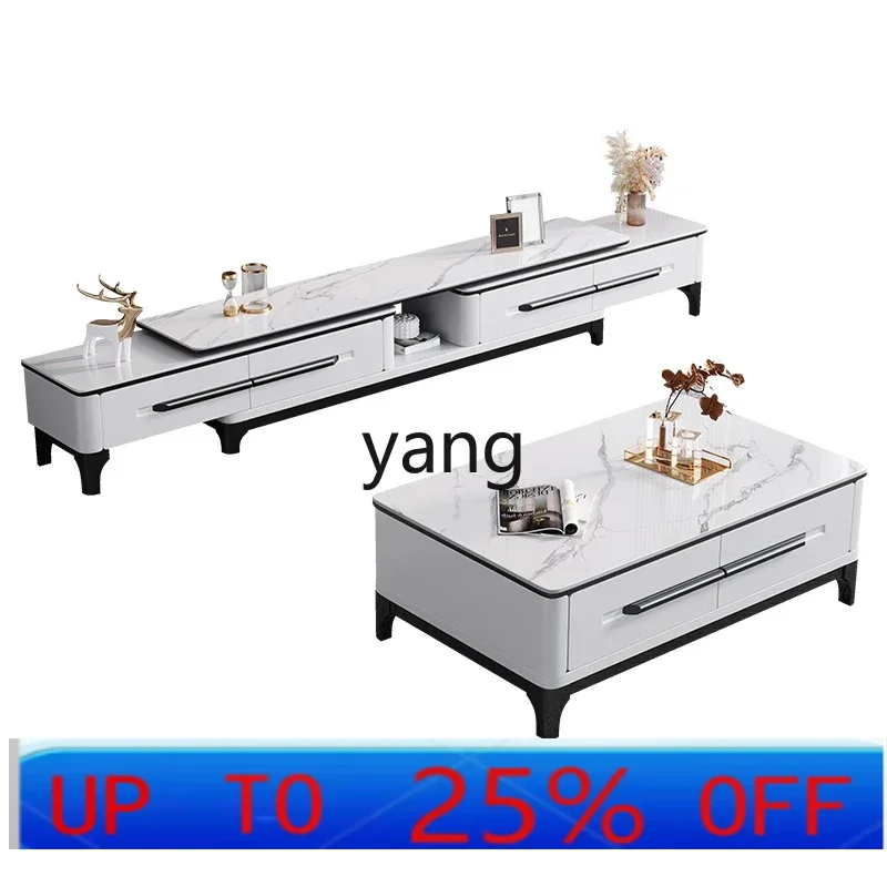 LH light luxury rock slab coffee table TV cabinet combination modern simple solid wood retractable
LH light luxury rock slab coffee table TV cabinet combination modern simple solid wood retractable