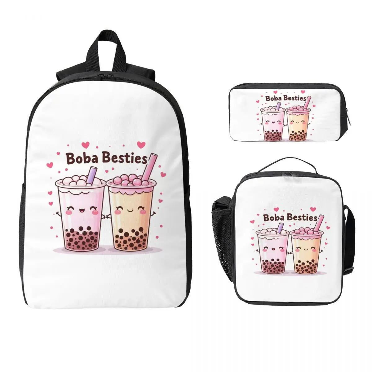 Boba Besties Cute Kawaii Bubble Tea Backpack BookBag School Bag Computer Shoulder Bags 3ps Insulated Lunch Bag Pencil Case
Boba Besties Cute Kawaii Bubble Tea Backpack BookBag School Bag Computer Shoulder Bags 3ps Insulated Lunch Bag Pencil Case