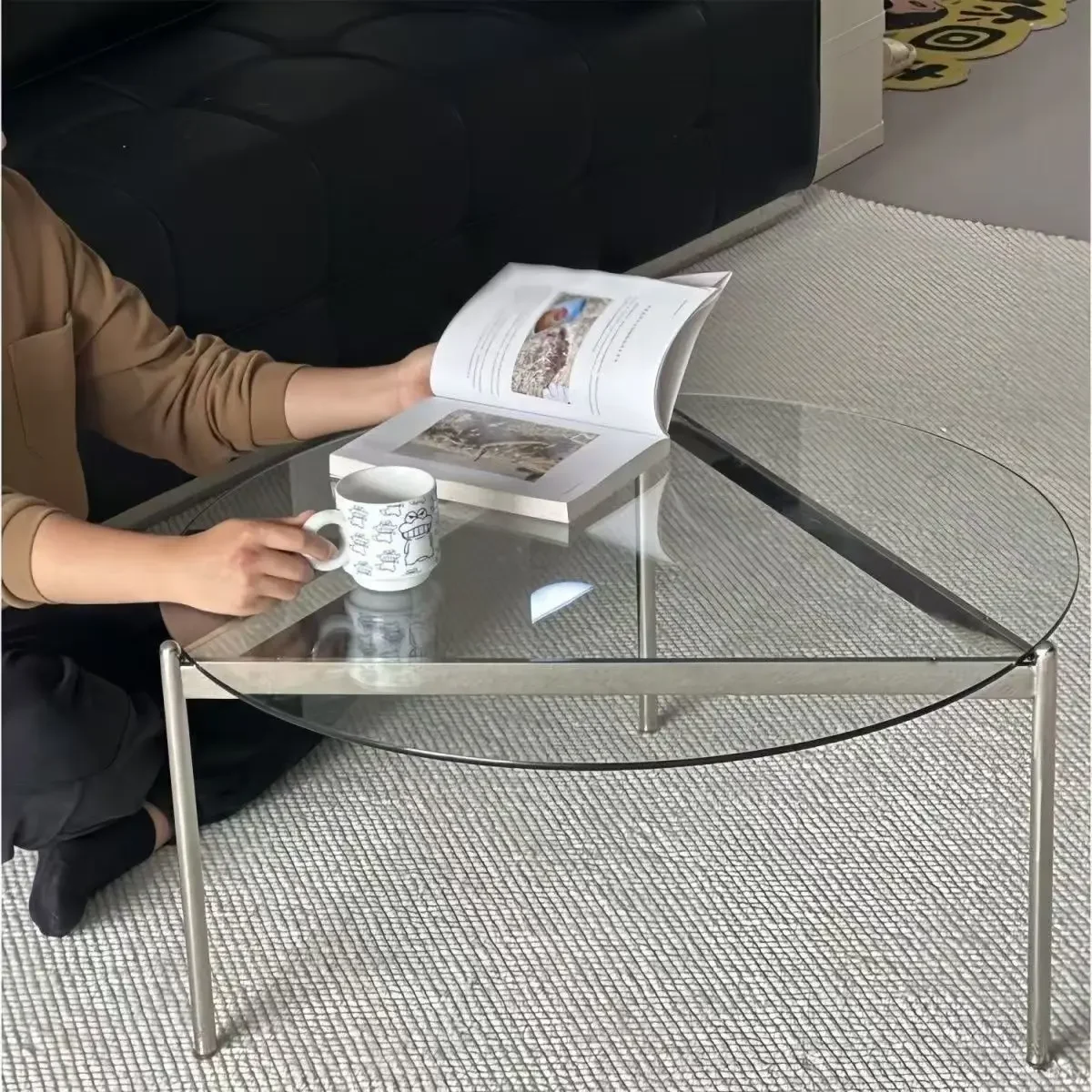 Nordic Simple Round Glass Coffee Table Living Room Home Leisure Storage Table Stainless Steel Tempered Glass Coffee Tables
Nordic Simple Round Glass Coffee Table Living Room Home Leisure Storage Table Stainless Steel Tempered Glass Coffee Tables