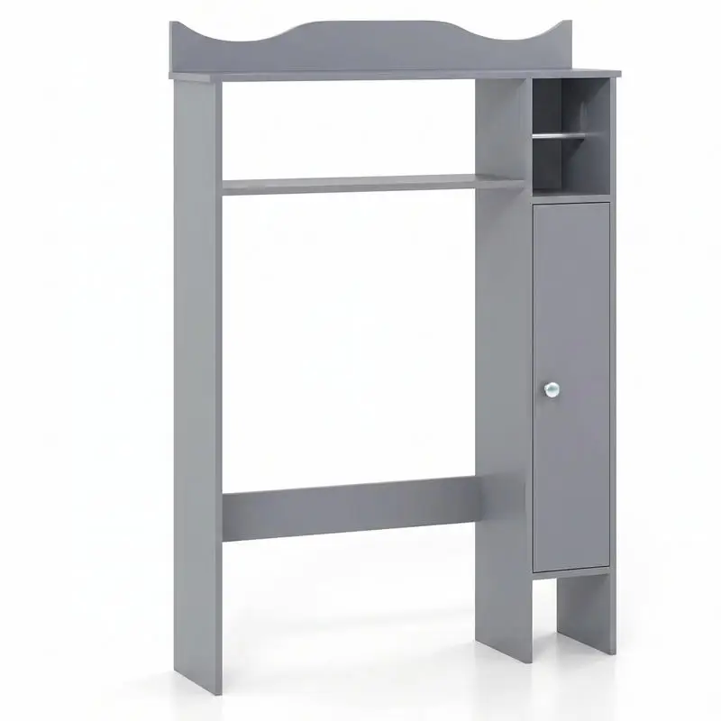 Over the Toilet Storage Cabinet with Toilet Paper Holder-Gray
Over the Toilet Storage Cabinet with Toilet Paper Holder-Gray