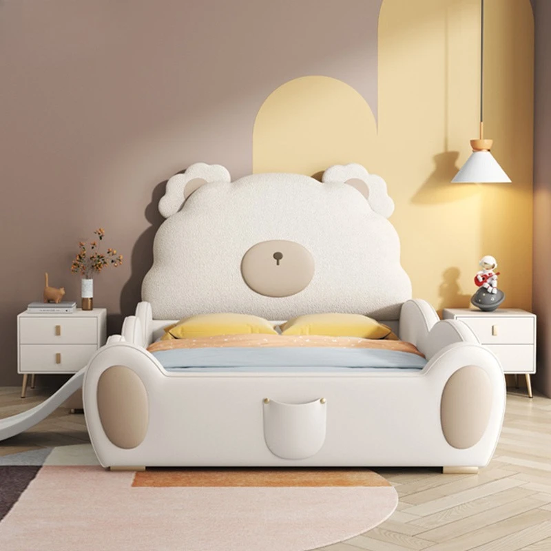 Bedroom Princess Children's Bed Little Girl Cartoon Kids Boys Child Bed Cute Bear With Guardrail Slide Bed Solid Wood Furniture
Bedroom Princess Children's Bed Little Girl Cartoon Kids Boys Child Bed Cute Bear With Guardrail Slide Bed Solid Wood Furniture