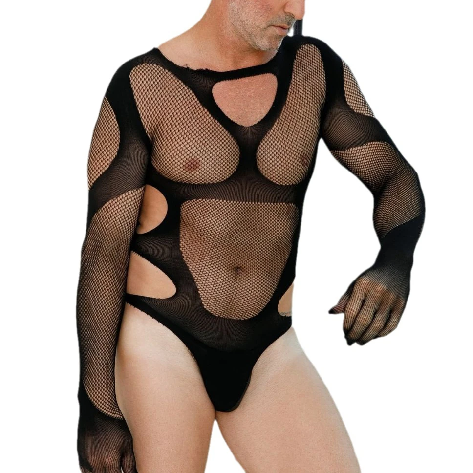Finger Lingerie for Men Sexy Underwear Husband Fishnet Bodysuit Long Sleeve Nightgown Erotic Clubwear Ropa interior para hombres
Finger Lingerie for Men Sexy Underwear Husband Fishnet Bodysuit Long Sleeve Nightgown Erotic Clubwear Ropa interior para hombres