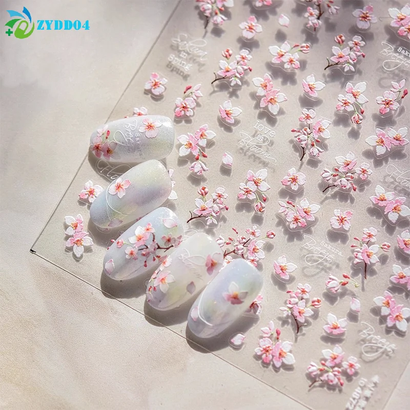 ●1Sheet 5D Soft Relief Sakura Nail Stickers Nail Art Decoration Nail Decals Self-adhesive Flowers Sticker Press On Nails Sticker
●1Sheet 5D Soft Relief Sakura Nail Stickers Nail Art Decoration Nail Decals Self-adhesive Flowers Sticker Press On Nails Sticker