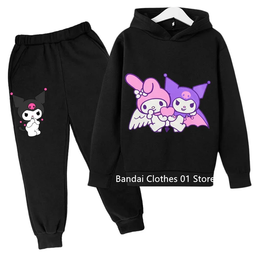 Повседневный забавный спортивный костюм Hello Kitty для мальчиков, черная красивая толстовка с капюшоном для девочек, штаны, комплект детской одежды из 2 предметов, Kulomi Anime
Повседневный забавный спортивный костюм Hello Kitty для мальчиков, черная красивая толстовка с капюшоном для девочек, штаны, комплект детской одежды из 2 предметов, Kulomi Anime