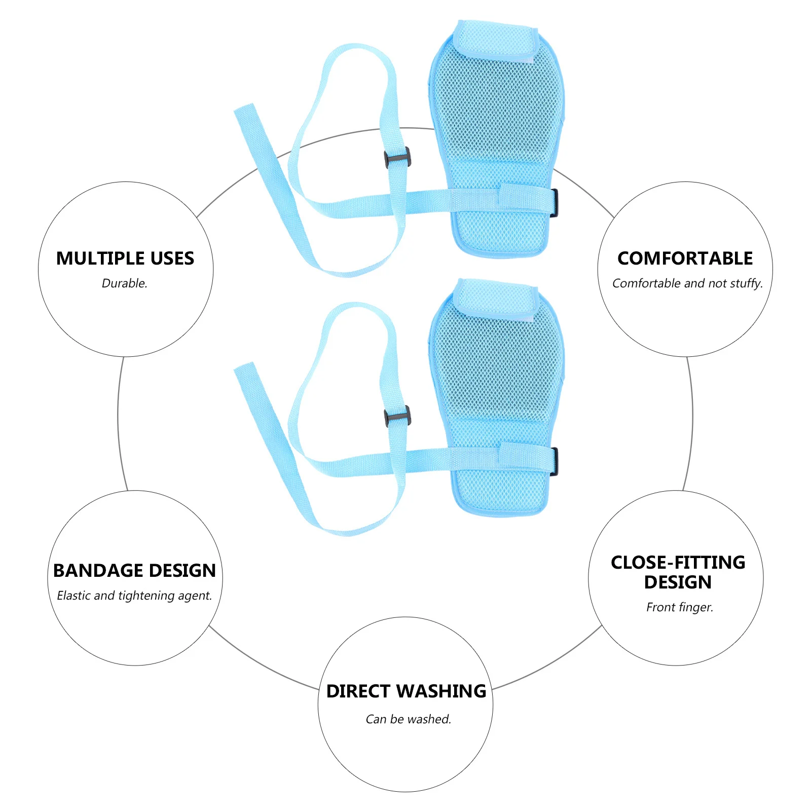 2pcs Breathable Restraint Gloves Sky-Blue Mesh Finger Separator Padded Mitts Hand Fixation Protector For Elderly Patient Safety
2pcs Breathable Restraint Gloves Sky-Blue Mesh Finger Separator Padded Mitts Hand Fixation Protector For Elderly Patient Safety