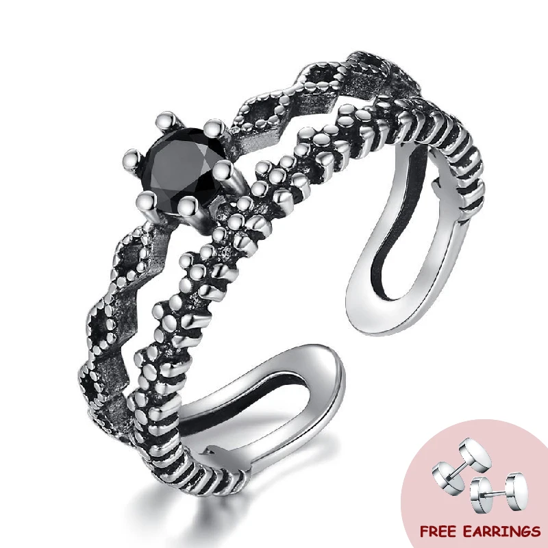 Fashion Finger Ring 925 Silver Jewelry with Black Zircon Gemstone Ornaments for Women Wedding Engagement Party Bridal Gift Rings
Fashion Finger Ring 925 Silver Jewelry with Black Zircon Gemstone Ornaments for Women Wedding Engagement Party Bridal Gift Rings