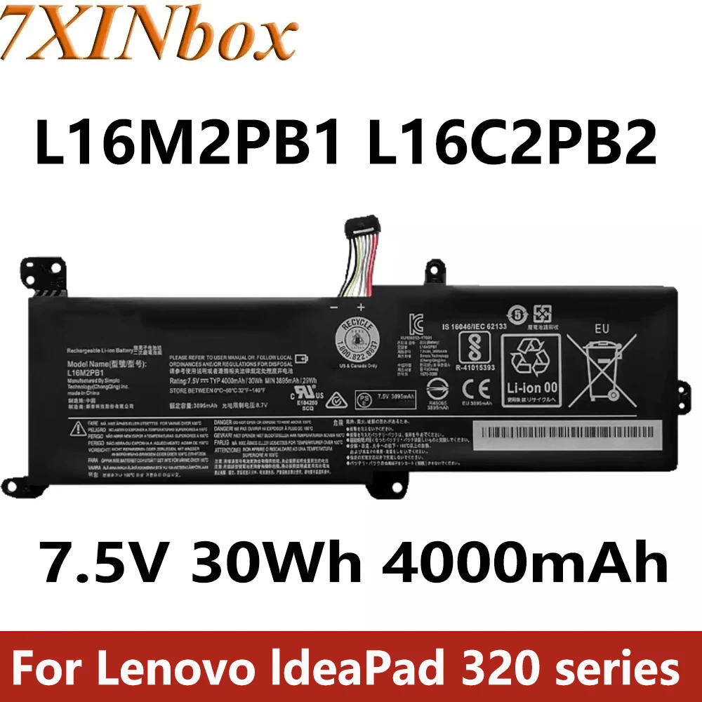 7XINbox L16M2PB1 L16C2PB2 7,5 В 30 Втч аккумулятор для ноутбука Lenovo ldeaPad 320 серии L16L2PB2 L16L2PB1 L17M2PB7 L16M2PB2 L16M2PB1
7XINbox L16M2PB1 L16C2PB2 7,5 В 30 Втч аккумулятор для ноутбука Lenovo ldeaPad 320 серии L16L2PB2 L16L2PB1 L17M2PB7 L16M2PB2 L16M2PB1