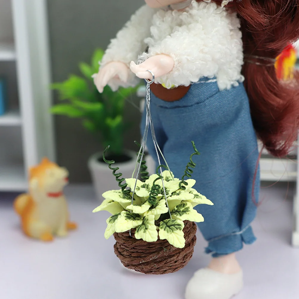Plants Resin Flower Pot Hanging Basket Mini Ornaments Cute Home Decor Decoration for Dollhouses
Plants Resin Flower Pot Hanging Basket Mini Ornaments Cute Home Decor Decoration for Dollhouses