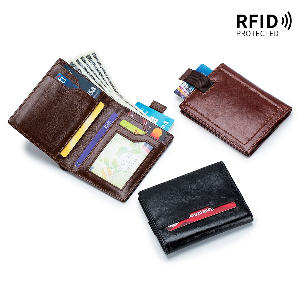 2023 new leather ultra-thin men's wallet multi-card pull card bag RFID retro leather wallet
2023 new leather ultra-thin men's wallet multi-card pull card bag RFID retro leather wallet