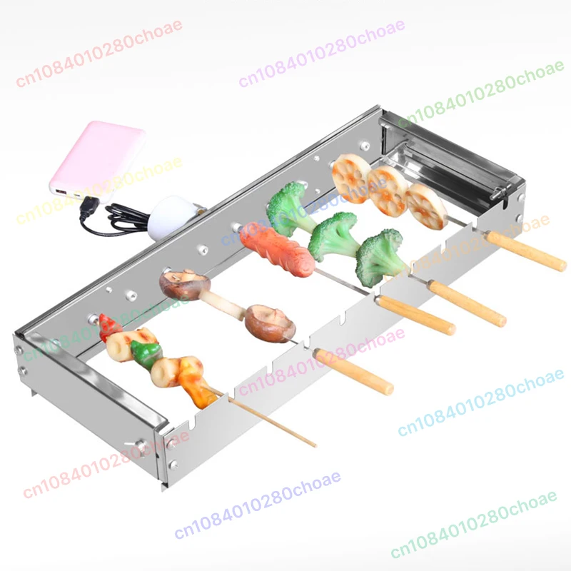 Automatic barbecue flip shelf adjustable width tumble skewer machine 5V can be connected to power bank AC and DC
Automatic barbecue flip shelf adjustable width tumble skewer machine 5V can be connected to power bank AC and DC