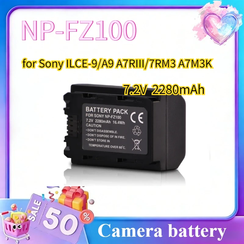 NP-FZ100 Li-ion Battery for Sony ILCE-9/A9 A7RIII/7RM3 A7M3K V3.10 Firmware Upgrade Mirrorless Camera
NP-FZ100 Li-ion Battery for Sony ILCE-9/A9 A7RIII/7RM3 A7M3K V3.10 Firmware Upgrade Mirrorless Camera