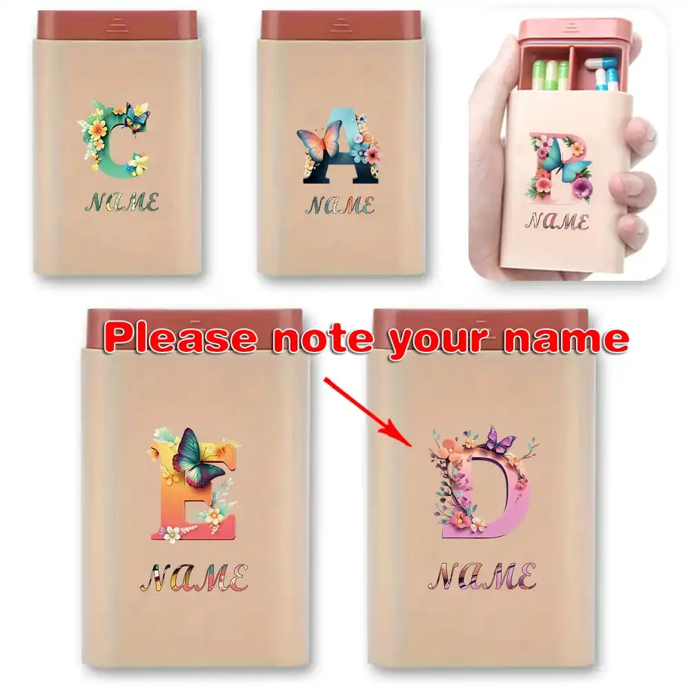 Customized Name Travel Pill Box Medicine Organizer Case Portable Pill Storage Dispenser for Purse Pocket Travel AccessoriesDIY
Customized Name Travel Pill Box Medicine Organizer Case Portable Pill Storage Dispenser for Purse Pocket Travel AccessoriesDIY