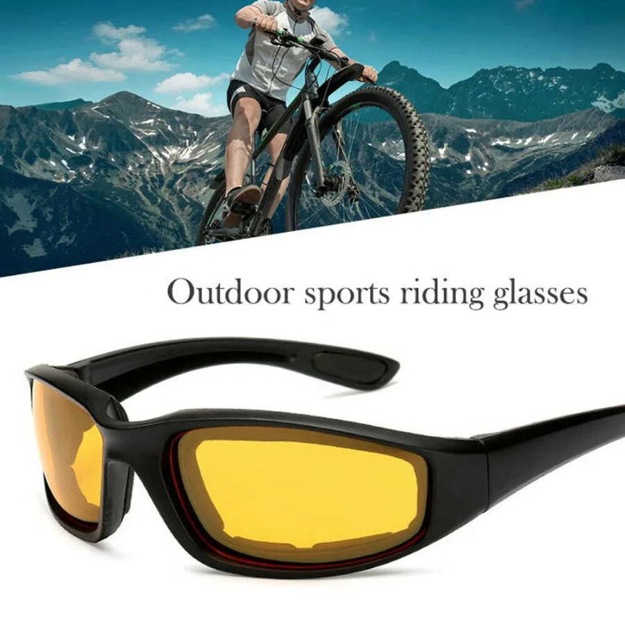 1 pairs Motorcycle Sports Biker Riding Glasses Wind Resistant Eye Protection Sports Goggles Cycling Glasses Sunglasses Yellow C
1 pairs Motorcycle Sports Biker Riding Glasses Wind Resistant Eye Protection Sports Goggles Cycling Glasses Sunglasses Yellow C