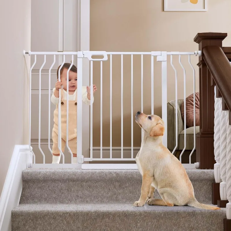 Mom's Choice-Baby Gate for Stairs, 29"-43" Pressure Mounted Pet Gate for Doorways-Auto Close Dog Gate
Mom's Choice-Baby Gate for Stairs, 29"-43" Pressure Mounted Pet Gate for Doorways-Auto Close Dog Gate