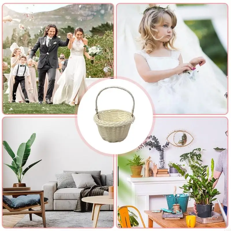 E8BD Multipurpose Rattan Baskets Artifical Rattan Hand Baskets Versatile Baskets for Wedding and Home Storage
E8BD Multipurpose Rattan Baskets Artifical Rattan Hand Baskets Versatile Baskets for Wedding and Home Storage