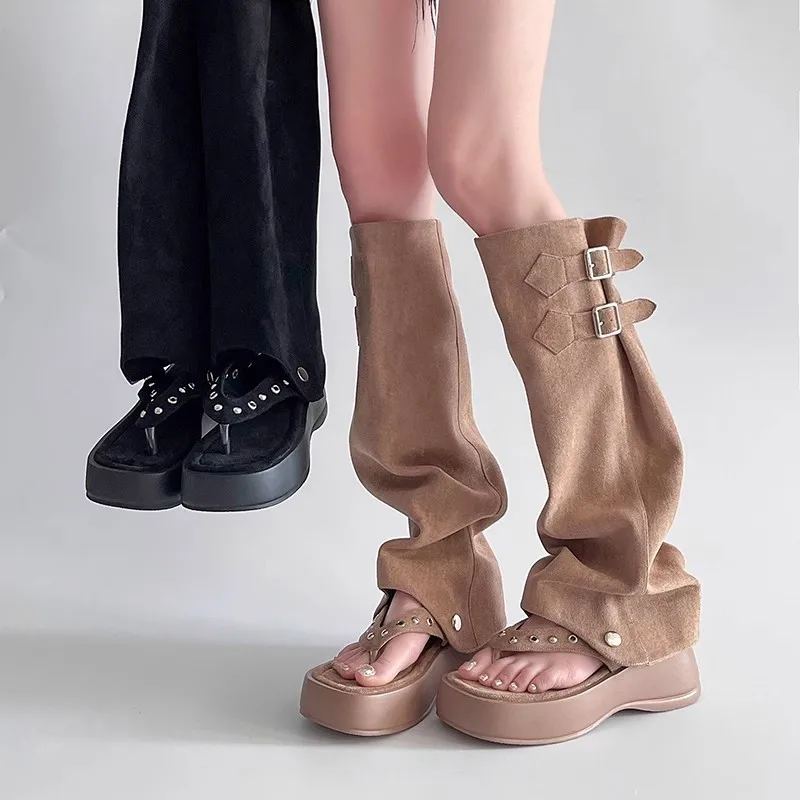 Retro Two-Way Wear Cuffed Boot Summer New Breathable Thi Heel Thong Sandals Versatile Hollow out Faion Boots Ultra High H...
Retro Two-Way Wear Cuffed Boot Summer New Breathable Thi Heel Thong Sandals Versatile Hollow out Faion Boots Ultra High H...