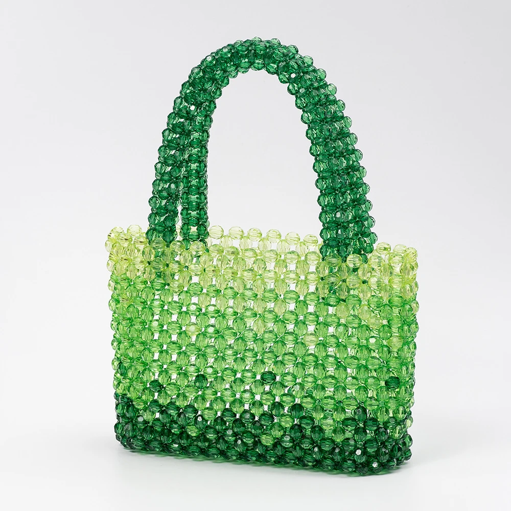 Градиентная зеленая ручная сумка из бисера, женская акриловая тканая модная пляжная сумка для отдыха, кошелек-клатч, женские банкетные сумки
Градиентная зеленая ручная сумка из бисера, женская акриловая тканая модная пляжная сумка для отдыха, кошелек-клатч, женские банкетные сумки