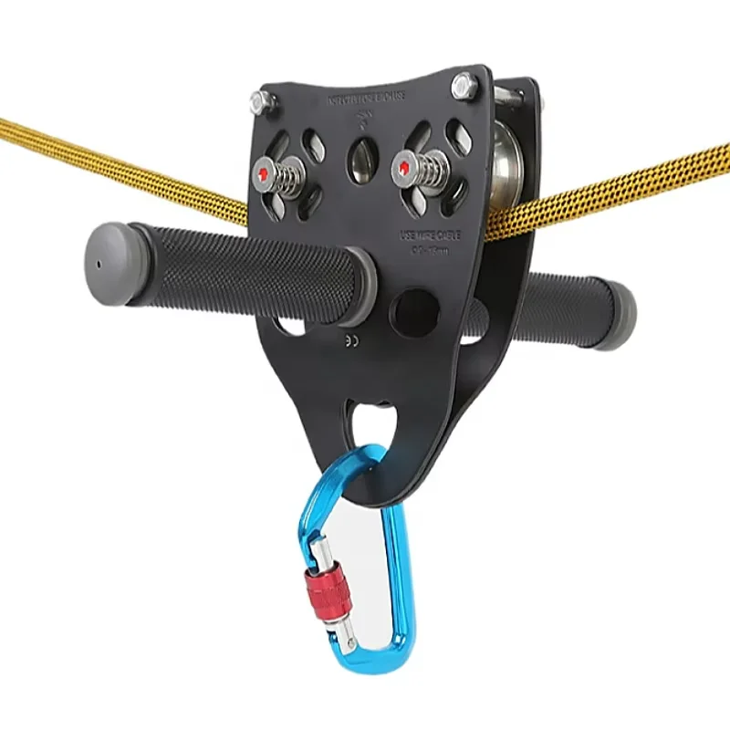 T Climbing Double Wheel Pulley with Handle Rock Climbing Crossing Ropeway Pulley Hand-held Pulley Power Transmission Parts
T Climbing Double Wheel Pulley with Handle Rock Climbing Crossing Ropeway Pulley Hand-held Pulley Power Transmission Parts