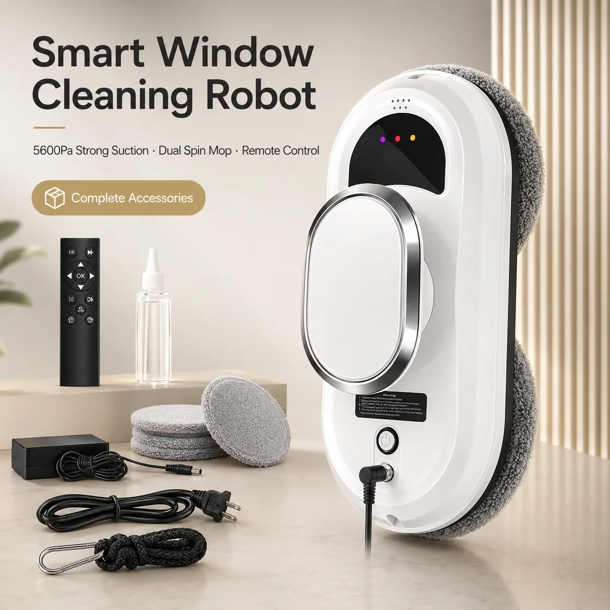 Household Window Cleaning Robot,With Intelligent Edge Detection System Remote Control,Anti Drop Magnetic Glass Cleaner
Household Window Cleaning Robot,With Intelligent Edge Detection System Remote Control,Anti Drop Magnetic Glass Cleaner