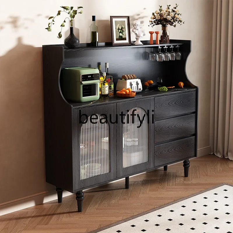 French antique black wine cabinet integrated against the wall living room modern retro solid wood kitchen dining side cabinet459
French antique black wine cabinet integrated against the wall living room modern retro solid wood kitchen dining side cabinet459