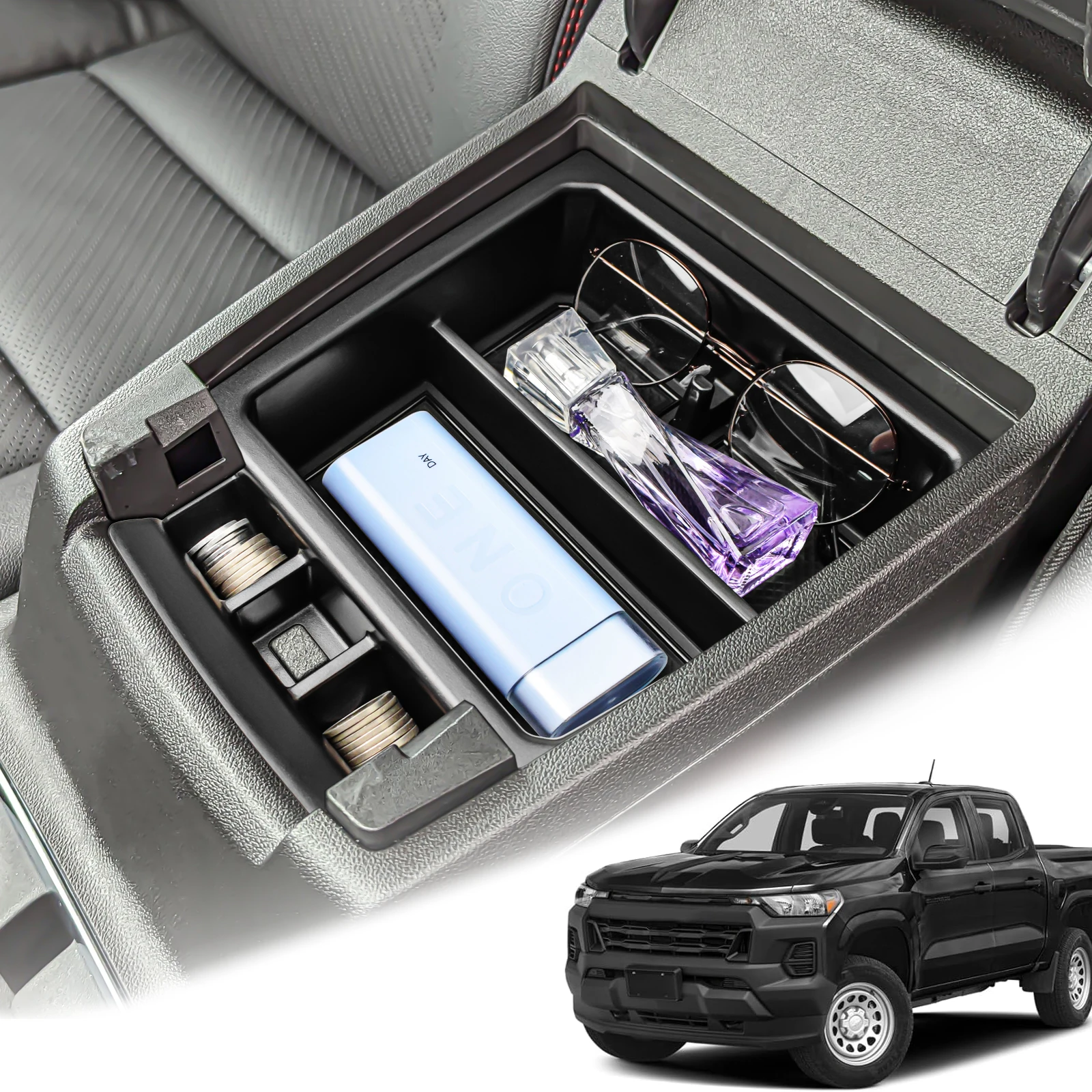Center Console Tray Organizer for 2023-2024 Chevy Colorado/GMC Canyon Armrest Box Storage Secondary Coin Car Box ABS Accessories
Center Console Tray Organizer for 2023-2024 Chevy Colorado/GMC Canyon Armrest Box Storage Secondary Coin Car Box ABS Accessories