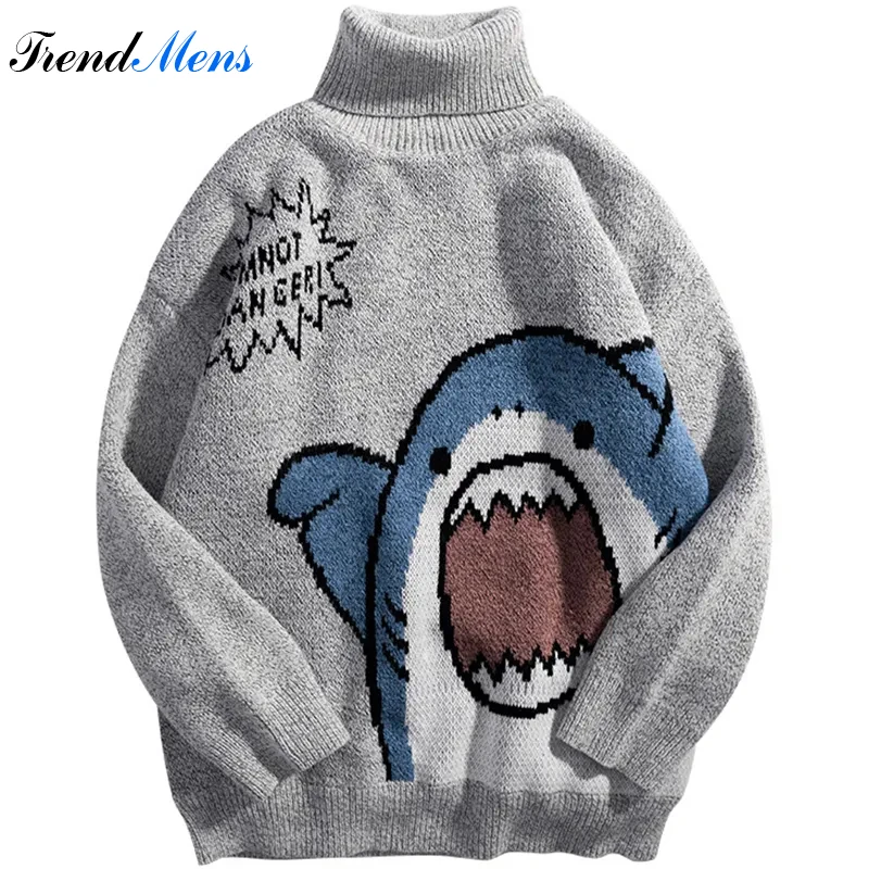 High Neck Vintage Sweater 2023 Winter Japanese Cartoon Women Knitted Sweater Hip Hop Harajuku Streetwear Men Pullovers Knitwear 
High Neck Vintage Sweater 2023 Winter Japanese Cartoon Women Knitted Sweater Hip Hop Harajuku Streetwear Men Pullovers Knitwear