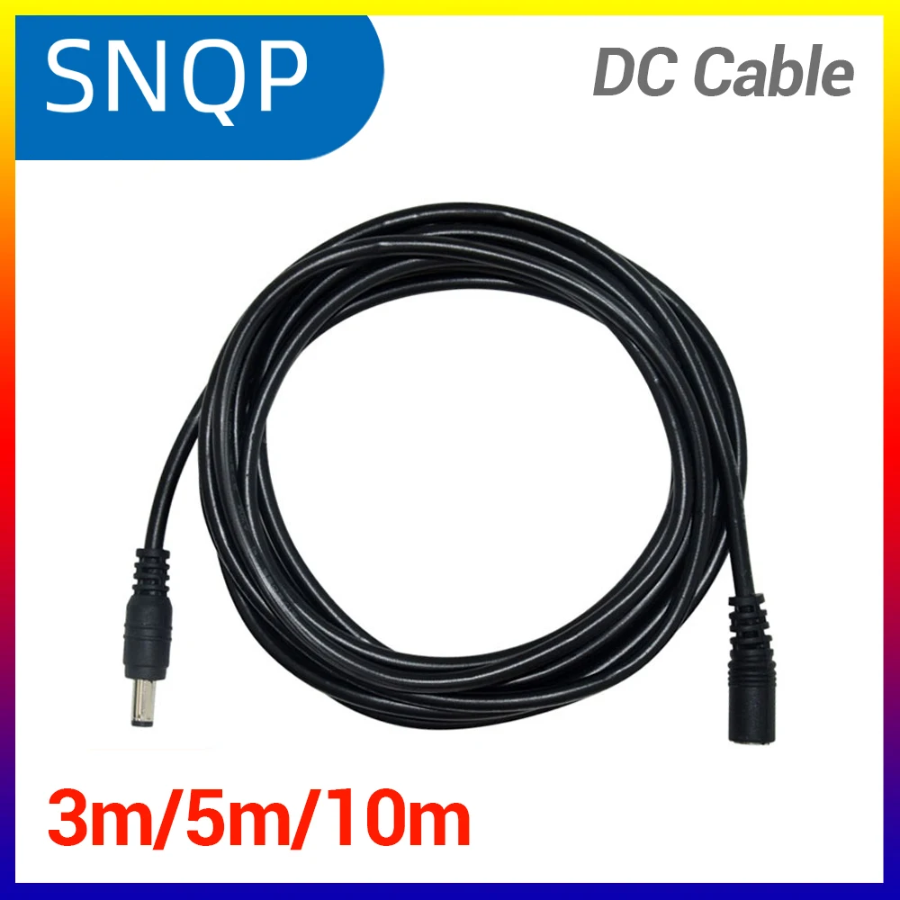 Power Cord Extend Wire Cable 3/5/10M 5.5 * 2.1mm Male Female DC 12V Power Adapter Extension Cable For CCTV Camera Router
Power Cord Extend Wire Cable 3/5/10M 5.5 * 2.1mm Male Female DC 12V Power Adapter Extension Cable For CCTV Camera Router 