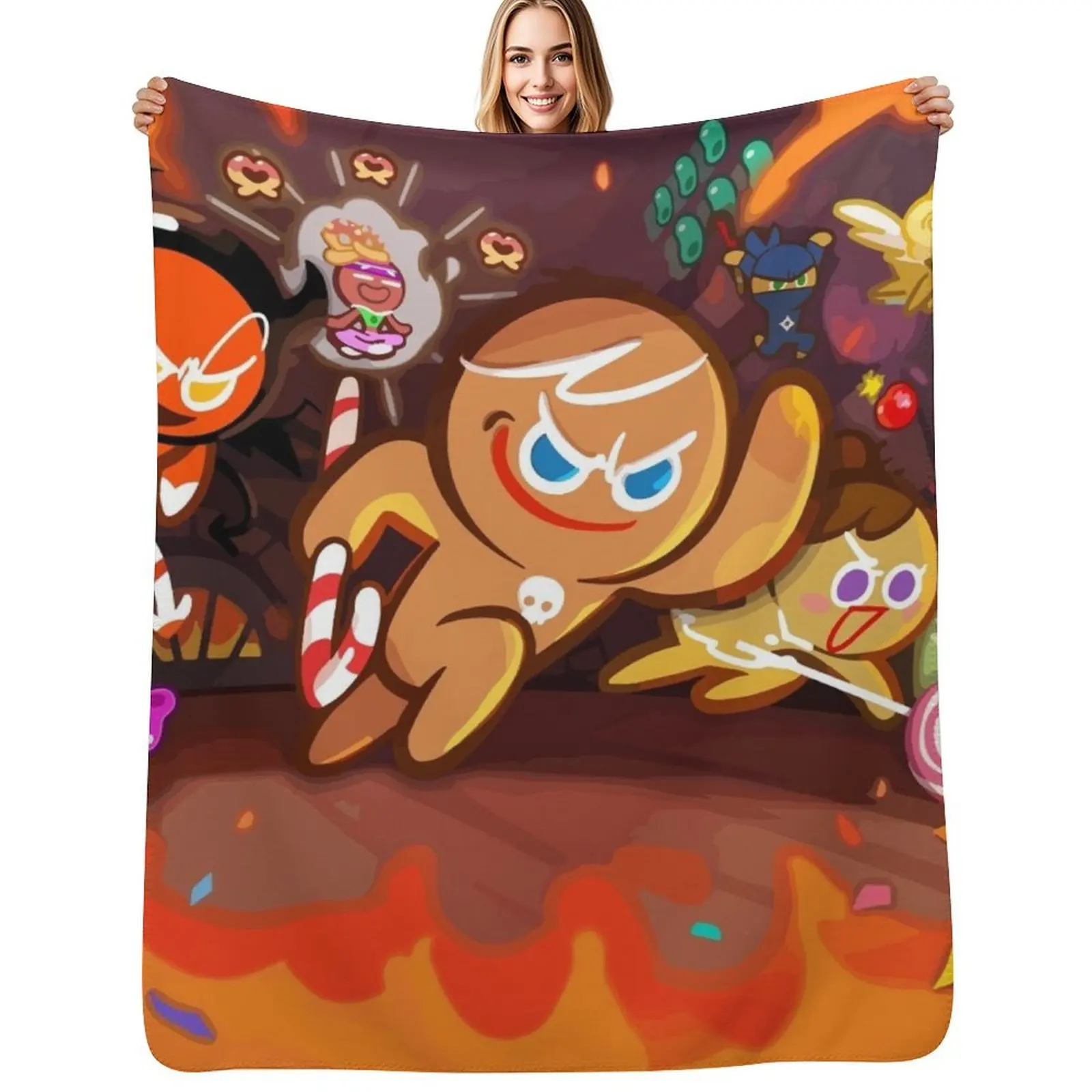 Gingerbrave cookie a character in Cookie run kingdom Throw Blanket Modern Design Soft Blanket for Home Decor
Gingerbrave cookie a character in Cookie run kingdom Throw Blanket Modern Design Soft Blanket for Home Decor