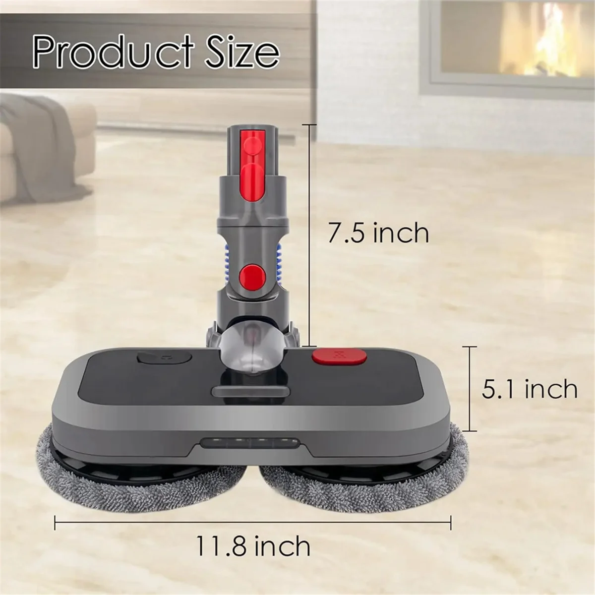 RATE-eElectric Cleaning Mop Head for Dyson V7 V8 V10 V11V15 Vacuum Cleaner Attachment Wet and Dry Brush Floor Mop
RATE-eElectric Cleaning Mop Head for Dyson V7 V8 V10 V11V15 Vacuum Cleaner Attachment Wet and Dry Brush Floor Mop