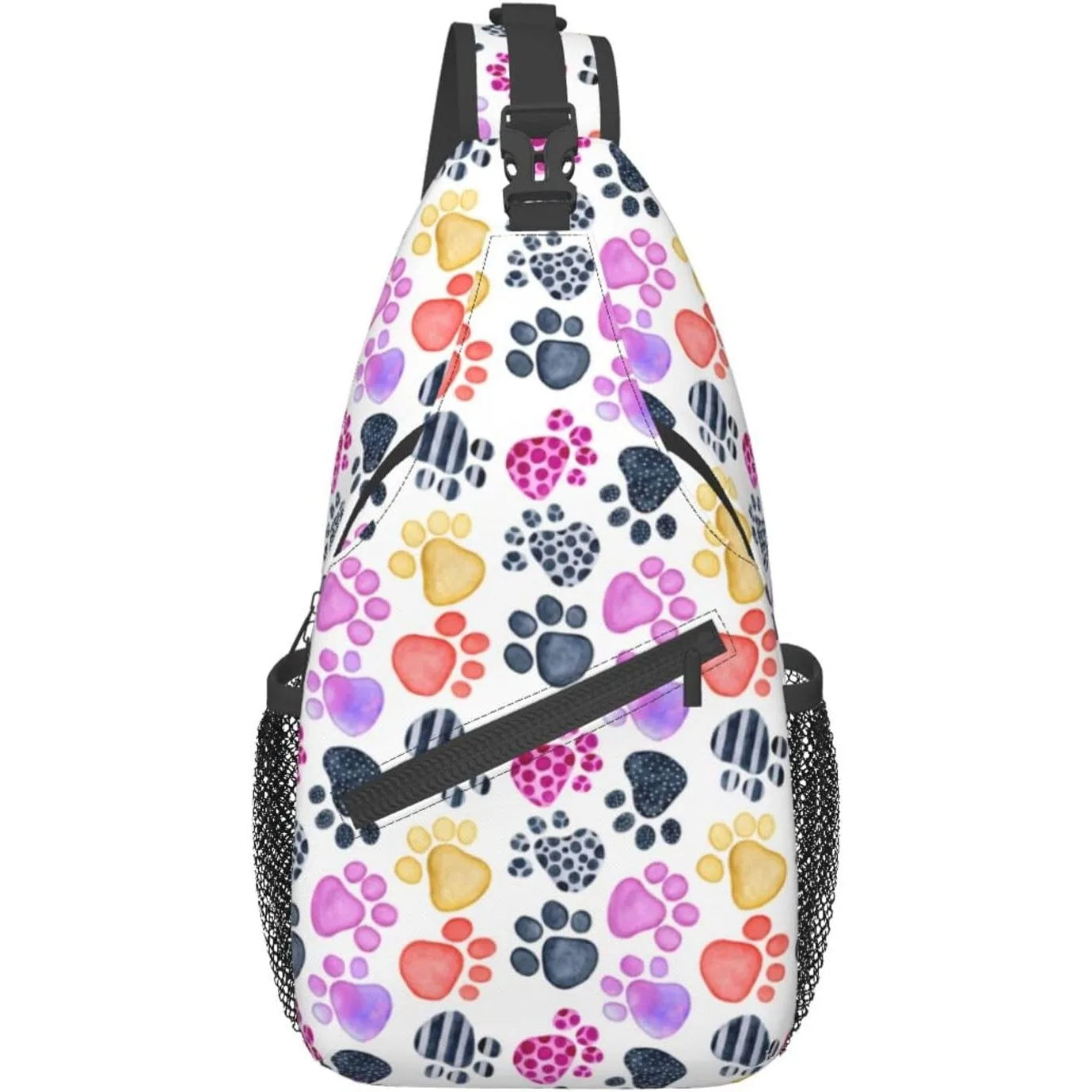 Paw Print Sling Bag Crossbody Backpack Seamless Pattern with Watercolor Animals Footprints Colored Dog Paw
Paw Print Sling Bag Crossbody Backpack Seamless Pattern with Watercolor Animals Footprints Colored Dog Paw