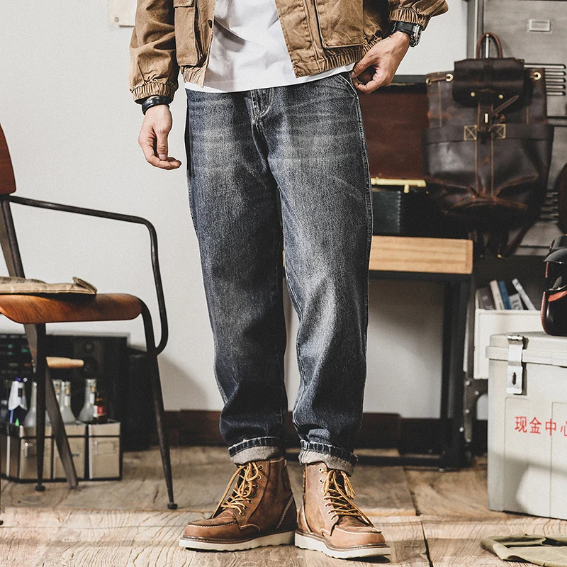 2022 Men Spring Autumn Fashion Streetwear Pockets Pants Jeans Male Straight Baggy Pants Men Loose Casual Denim Trousers A279
2022 Men Spring Autumn Fashion Streetwear Pockets Pants Jeans Male Straight Baggy Pants Men Loose Casual Denim Trousers A279