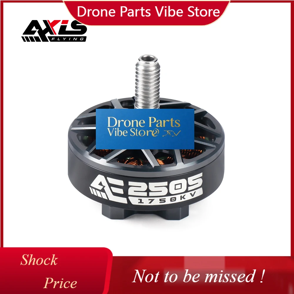 DParts1Axisflying High Efficiency AE2505 1750/2050 KV Brushless FPV Motor DIY Metal ESC For Drone Hot Sale Magnetic Alloy/Alumin
DParts1Axisflying High Efficiency AE2505 1750/2050 KV Brushless FPV Motor DIY Metal ESC For Drone Hot Sale Magnetic Alloy/Alumin