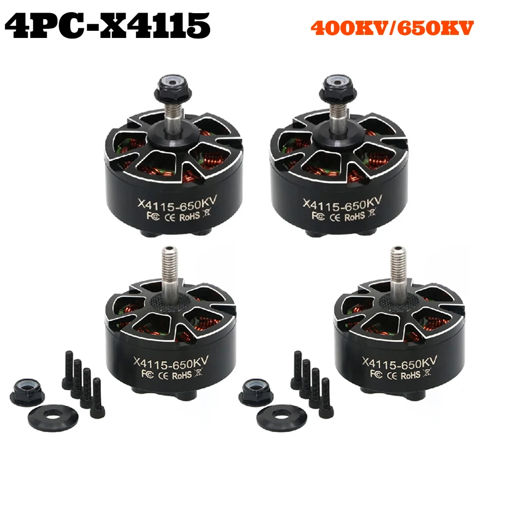 4 шт./лот EP Hot 4115 X4115 400KV/650KV 3-8S бесщеточный двигатель, совместимый с 13/15/16-дюймовым пропеллером для FPV RC Racing Drone Parts
4 шт./лот EP Hot 4115 X4115 400KV/650KV 3-8S бесщеточный двигатель, совместимый с 13/15/16-дюймовым пропеллером для FPV RC Racing Drone Parts
