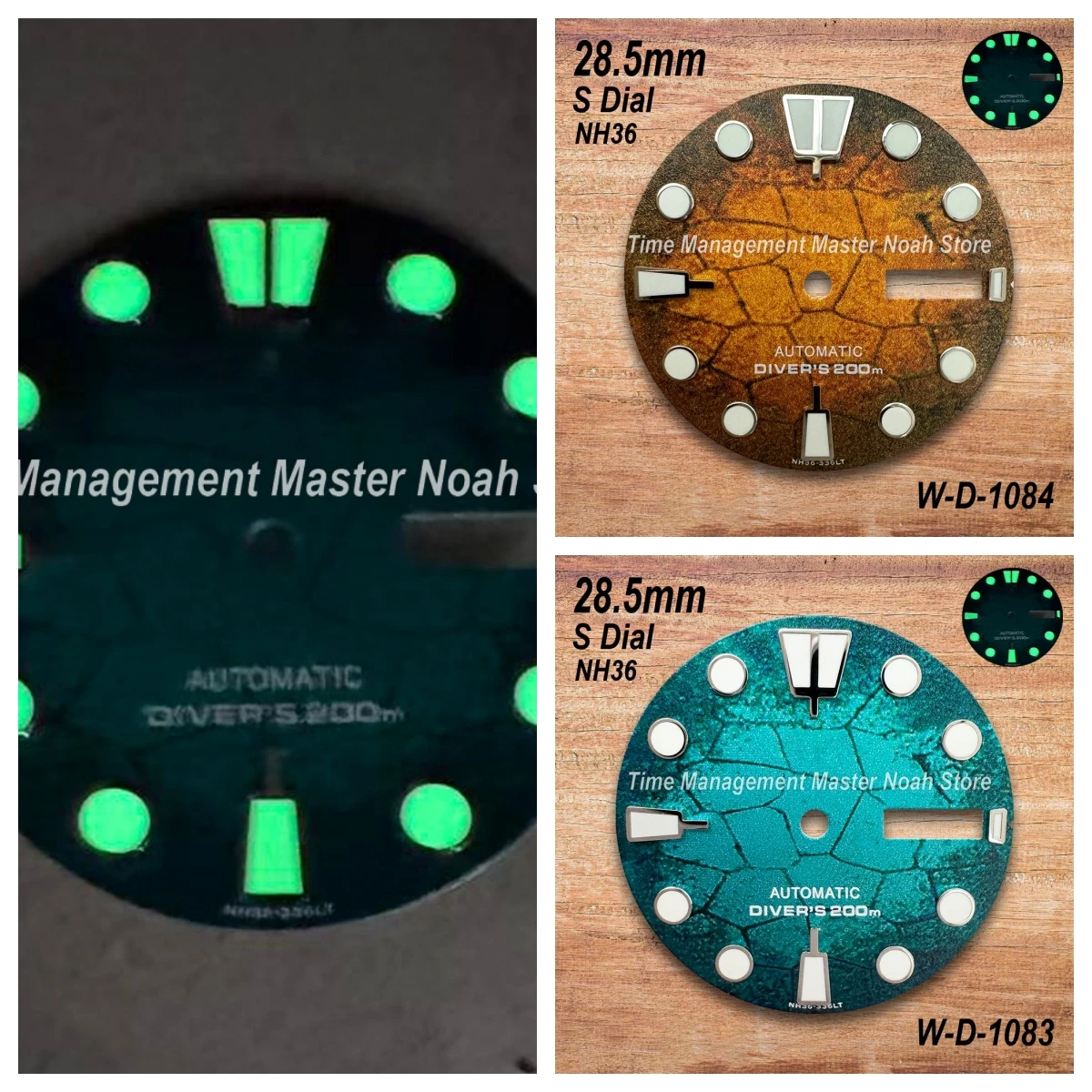 28.5mm S Logo Diving Dial for NH35/NH36/4R/7S Movements C3 Green Luminous Tree Leaves Mechanical Watch Modification Accessories
28.5mm S Logo Diving Dial for NH35/NH36/4R/7S Movements C3 Green Luminous Tree Leaves Mechanical Watch Modification Accessories