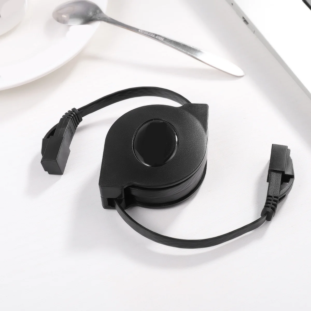 Retractable Ethernet Cable 2m Cat6 Flat Network Cord for Computer Printer Portable Design Easy to Organize and Store
Retractable Ethernet Cable 2m Cat6 Flat Network Cord for Computer Printer Portable Design Easy to Organize and Store