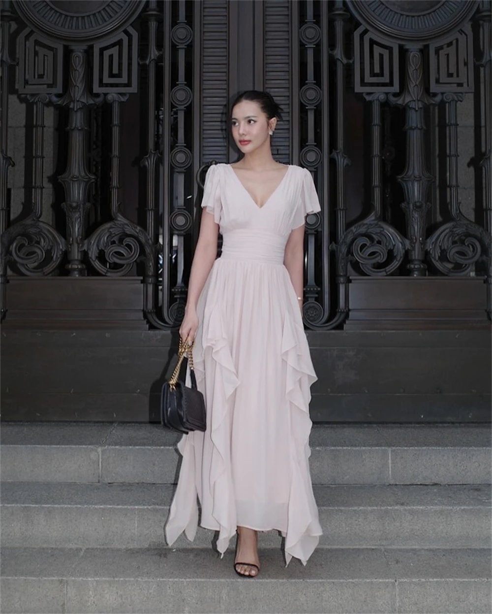 Customized Simple Chiffon Evening Dress Elegant Elegant Short Sleeves Homecoming Dresses Exquisite Special Occasion Gowns
Customized Simple Chiffon Evening Dress Elegant Elegant Short Sleeves Homecoming Dresses Exquisite Special Occasion Gowns
