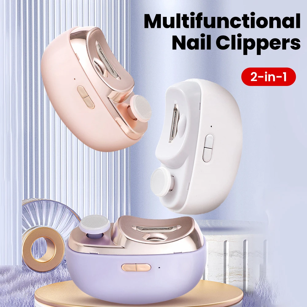 Electric Nail Clipper 2-in-1 Rechargeable Nail Cutter Polisher 2-Speed Child Lock Safe Manicure Tool for Baby Adult Seniors
Electric Nail Clipper 2-in-1 Rechargeable Nail Cutter Polisher 2-Speed Child Lock Safe Manicure Tool for Baby Adult Seniors