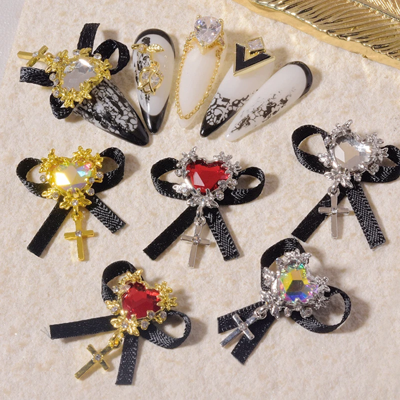 5PCS 3D Luxury Alloy Cross Pendant Nail Art Love Heart Rhinestone Charms Gem Gauze Bow Tie Accessories Nails Decoration Supplies
5PCS 3D Luxury Alloy Cross Pendant Nail Art Love Heart Rhinestone Charms Gem Gauze Bow Tie Accessories Nails Decoration Supplies
