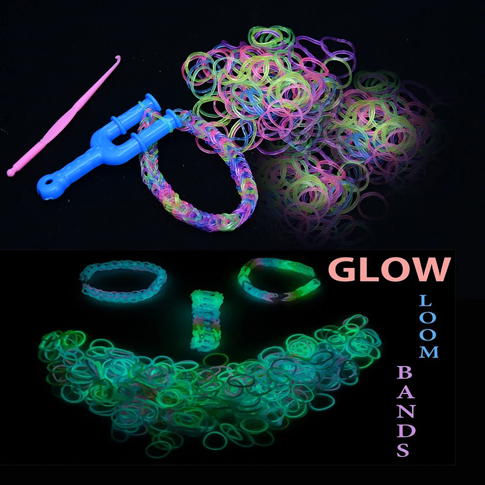 Loom Band Set DIY Bracelet Making Kit Trangparent Fluorescent Luminous Loom Band Kit Colorful Rubber Bands Starter Kit With
Loom Band Set DIY Bracelet Making Kit Trangparent Fluorescent Luminous Loom Band Kit Colorful Rubber Bands Starter Kit With
