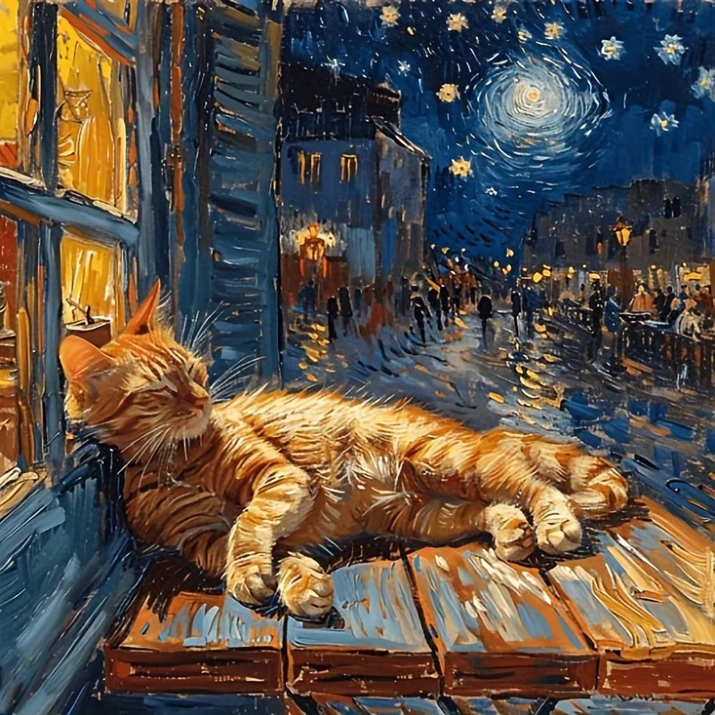 Sleeping Cat Starry Sky Street 500 PCS Jigsaw Puzzles Challenging Family Activity Games for Gameroom Bedroom Livingroom Gift
Sleeping Cat Starry Sky Street 500 PCS Jigsaw Puzzles Challenging Family Activity Games for Gameroom Bedroom Livingroom Gift