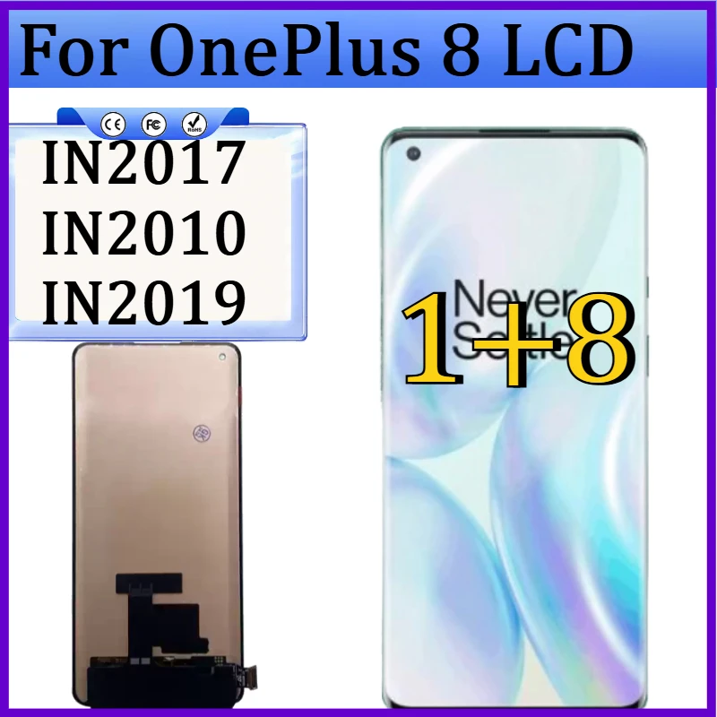 New AMOLED Display For OnePlus 8 LCD Touch Screen Digitizer Assembly Replacement Parts IN2013 IN2017 IN2010 IN2019 for 1+8 LCD
New AMOLED Display For OnePlus 8 LCD Touch Screen Digitizer Assembly Replacement Parts IN2013 IN2017 IN2010 IN2019 for 1+8 LCD