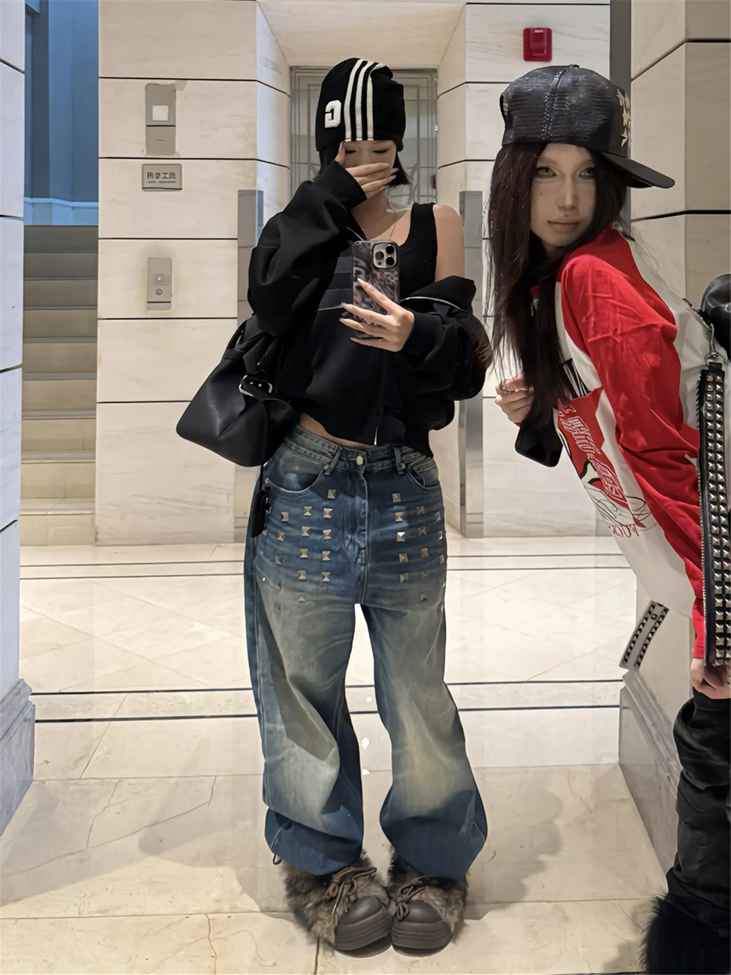 Retro American Vibe Loose Wide Leg Denim Jeans Women's Spring Season Design Sense Splicing Workwear Straight Leg Pants
Retro American Vibe Loose Wide Leg Denim Jeans Women's Spring Season Design Sense Splicing Workwear Straight Leg Pants