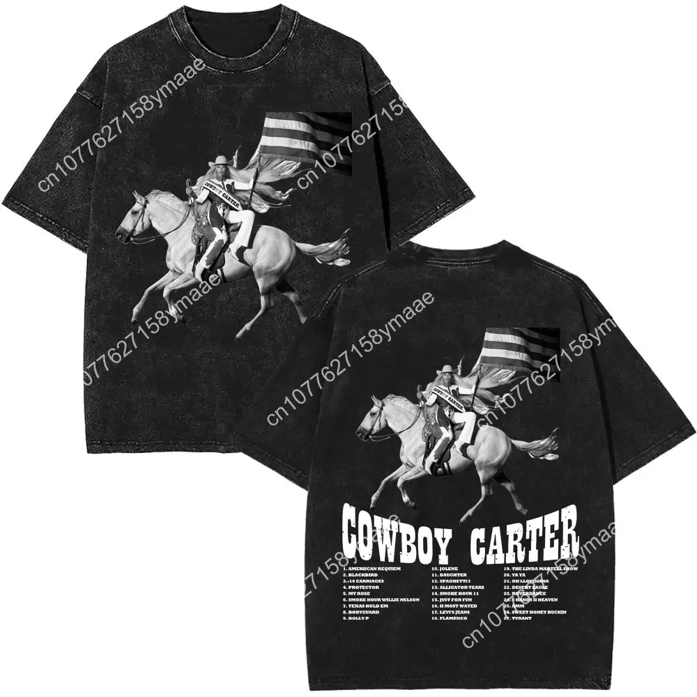 Vintage Washed Beyonce Cowboy Carter Tour T-shirt Men Women Cotton Vintage Oversized T Shirts Unisex Casual Harajuku Streetwear
Vintage Washed Beyonce Cowboy Carter Tour T-shirt Men Women Cotton Vintage Oversized T Shirts Unisex Casual Harajuku Streetwear