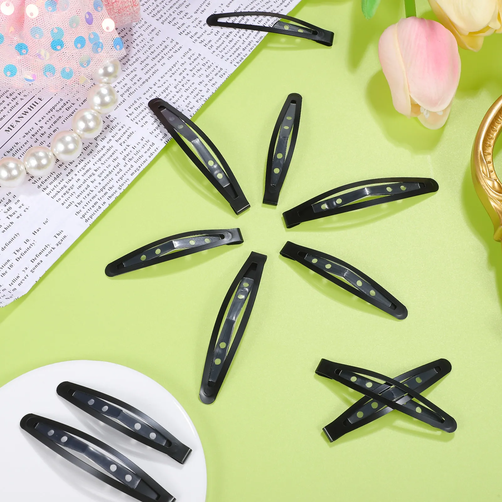 20Pcs Hair Snap Clips Nonslip Silicone Sleeve Metal Solid Color Flat Side Clips Hair Styling Accessories Women Headpieces
20Pcs Hair Snap Clips Nonslip Silicone Sleeve Metal Solid Color Flat Side Clips Hair Styling Accessories Women Headpieces