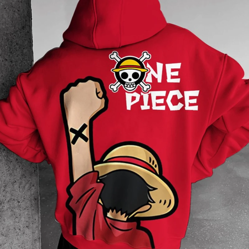ONE PIECE Luffy Printed Hooded Sweater for Men and Women 2025 New Velvet Autumn and Winter Loose Bottoming Shirt Top
ONE PIECE Luffy Printed Hooded Sweater for Men and Women 2025 New Velvet Autumn and Winter Loose Bottoming Shirt Top